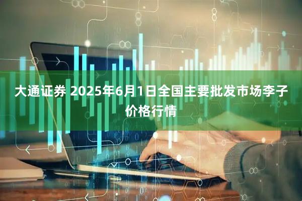 大通证券 2025年6月1日全国主要批发市场李子价格行情