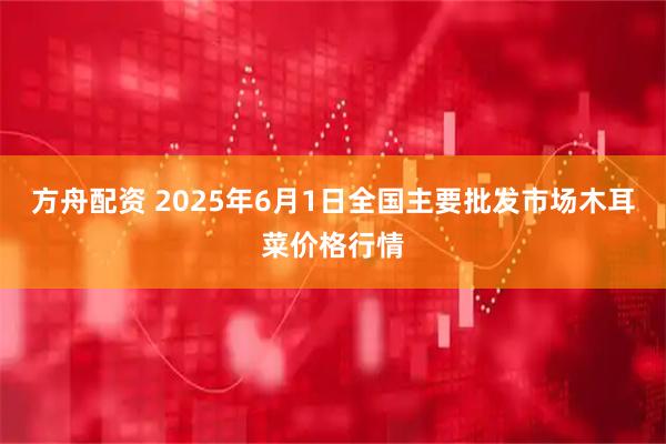 方舟配资 2025年6月1日全国主要批发市场木耳菜价格行情