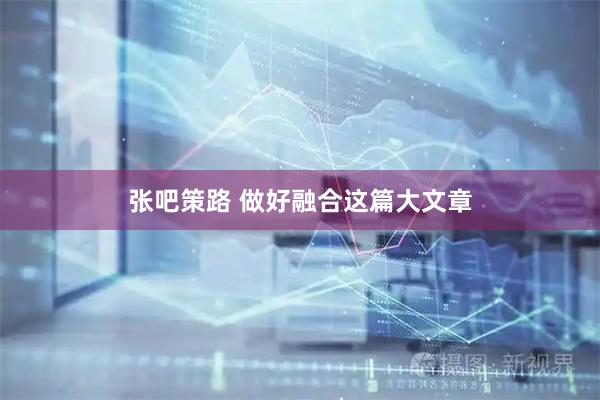张吧策路 做好融合这篇大文章